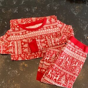 Little Sleepies Festive Red and White Pajama Set
